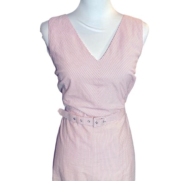 J. Crew Blush V-Neck Midi Dress - Picture 4 of 11